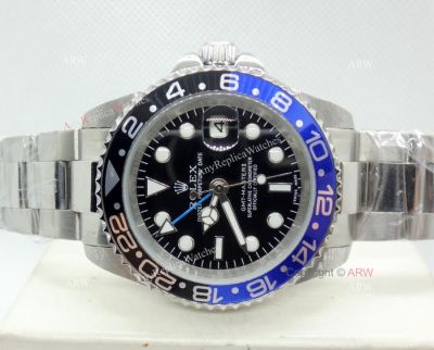 Copy Rolex GMT Master ii Blue&Black Bezel 40mm Man's Watch